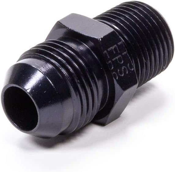 -8 AN x 3/8" NPT Straight Adapter - Black